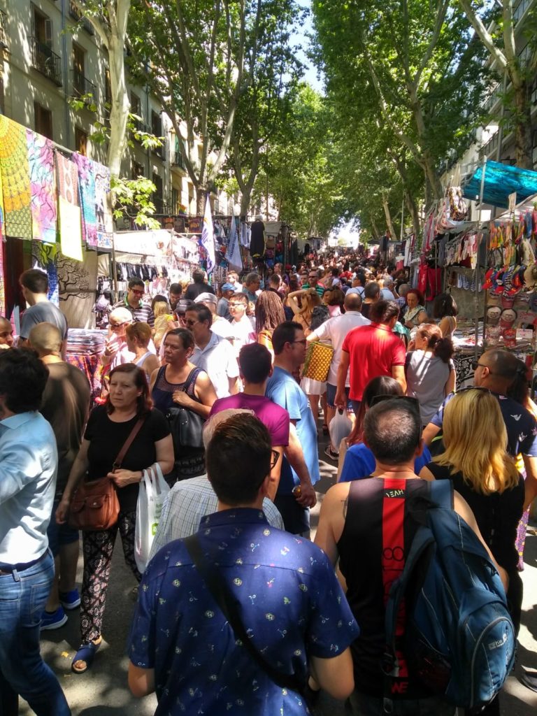 Madrid El Rastro Flohmarkt