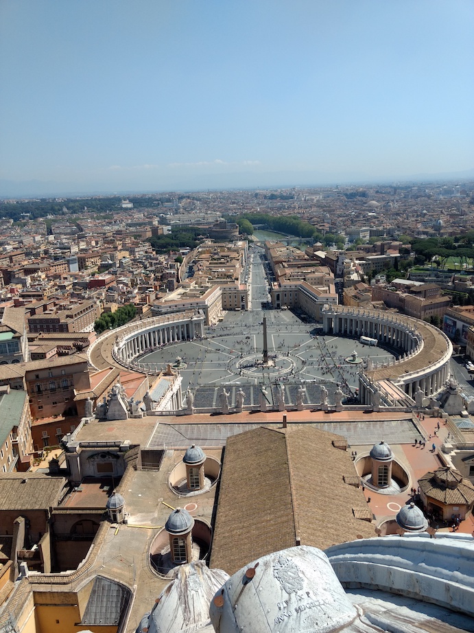 Rom Petersplatz Ausblick